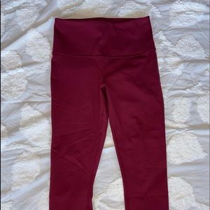 Cranberry Cropped Yogalicious Leggings